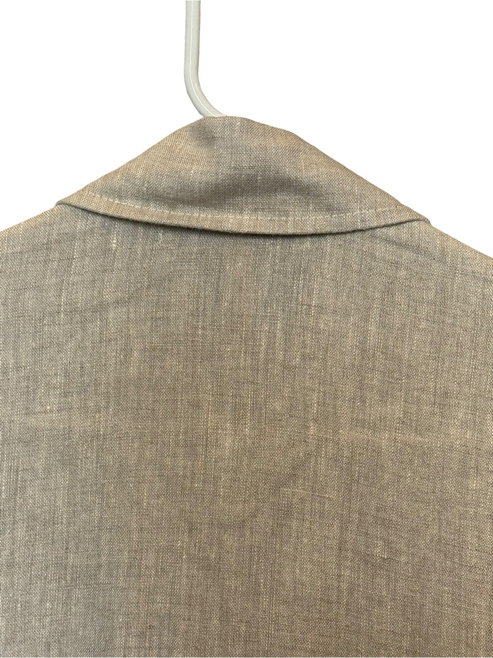 Crown Linen Designs New Linen Shirt Dress Tunic Beige Size S - Picture 7 of 8